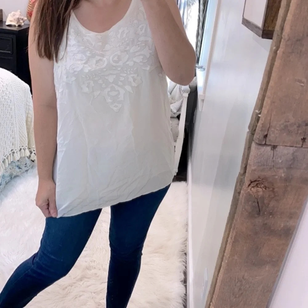 PERUVIAN CONNECTION silk top size Large